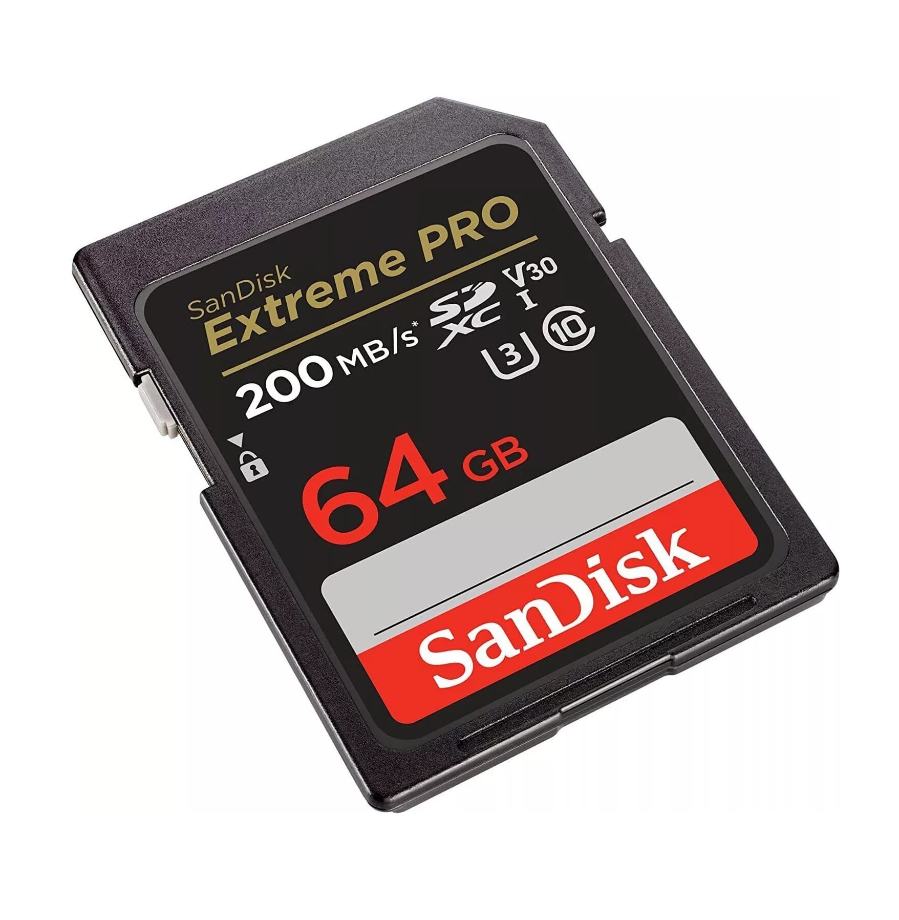 SanDisk Extreme PRO 64GB UHS-I U3 SDXC 200MB/s 4K Memory Card view 1