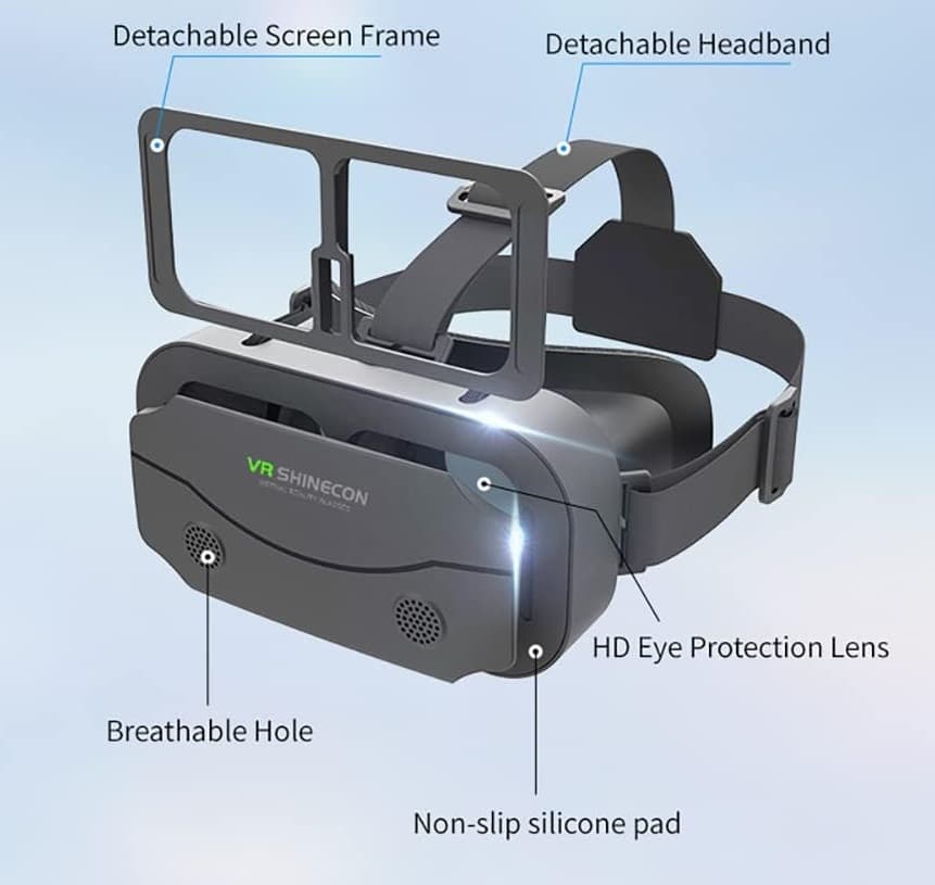 Shinecon SC G13 Virtual Reality VR Headset Box view 3