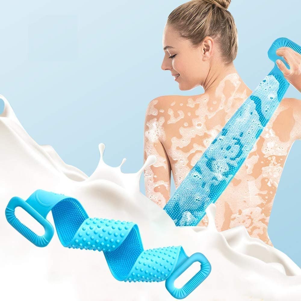 Silica Gel Bath Body Back Scrubber Deep Cleaning Massage Exfoliator view 1