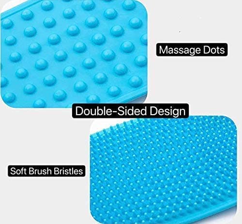 Silica Gel Bath Body Back Scrubber Deep Cleaning Massage Exfoliator view 4