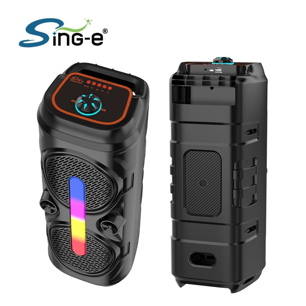 Sing-e ZQS6239XW 20W Portable Wireless Speaker Dith Dual 6.5″ Drivers & Wireless Microphone view 1