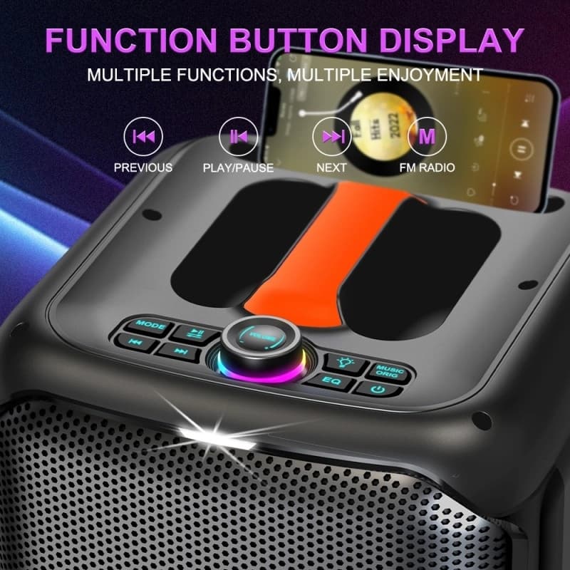 Sing-e ZQS8181 Wireless Bluetooth 8-Inch Outdoor Karaoke Speaker view 2