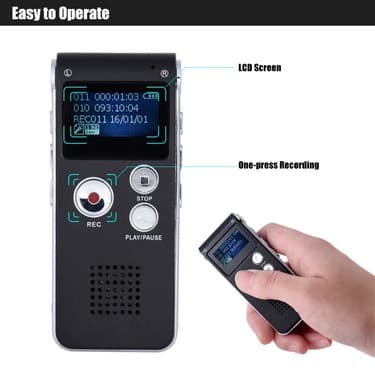 SK-012 8GB Voice Recorder USB Professional Dictaphone Digital Audio With WAV MP3 Player Record view 6