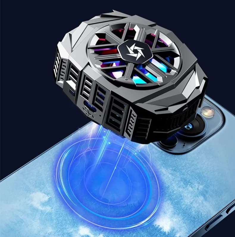 SL03 Wireless Rechargeable Magnetic RGB Light Semiconductor Mobile Cooler view 2