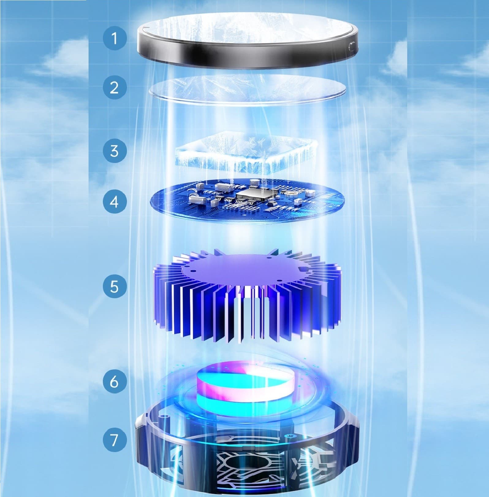 SL10 Magnetic Mobile Cooler For Android And iPhone view 3