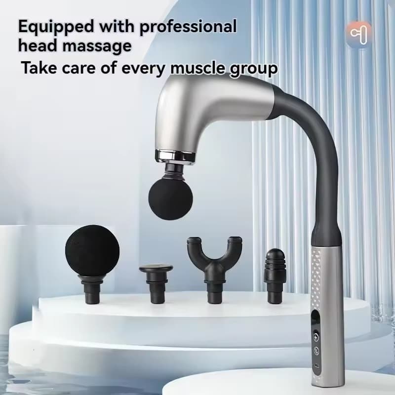 Smart Curved Hook Rechargeable Massage Gun view 2