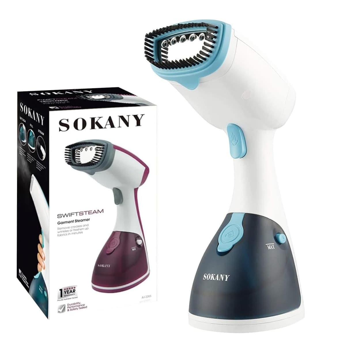 Sokany AJ-2205 Handheld Garment Steamer view 1