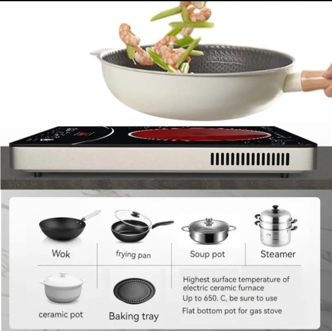 SOKANY SK07050 Electric Infrared Cooker – 3500W High-Power Electric Stove Digital LED Control Panel view 4