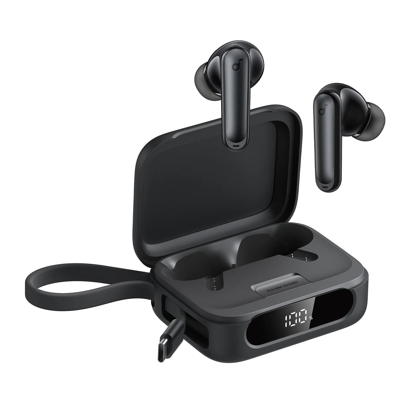 Soundcore P41i Adaptive ANC Wireless Earbuds with Built-In 3000mAh Phone Charging Stand Case view 1