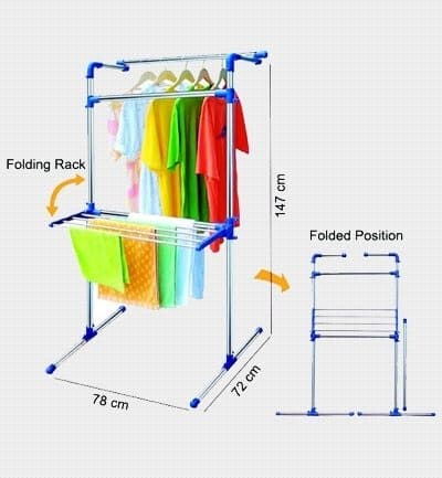 Stainless Steel Portable Multifunctional Cloth Dryer Stand view 3