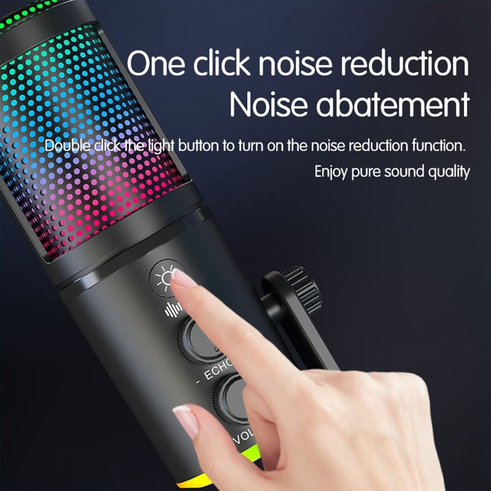 SU9C RGB Gaming USB Microphone with Pop Filter & Mesh view 6