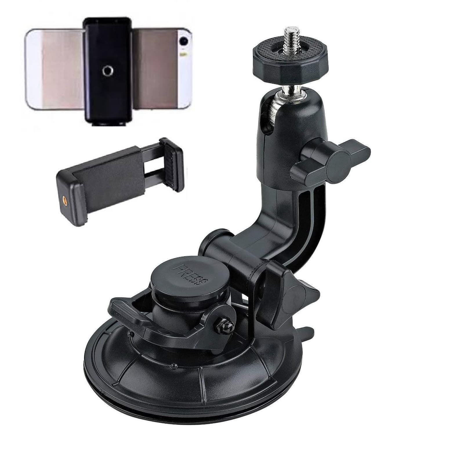 Suction Car Mount Holder For Action Camera And Mobile Phones view 1