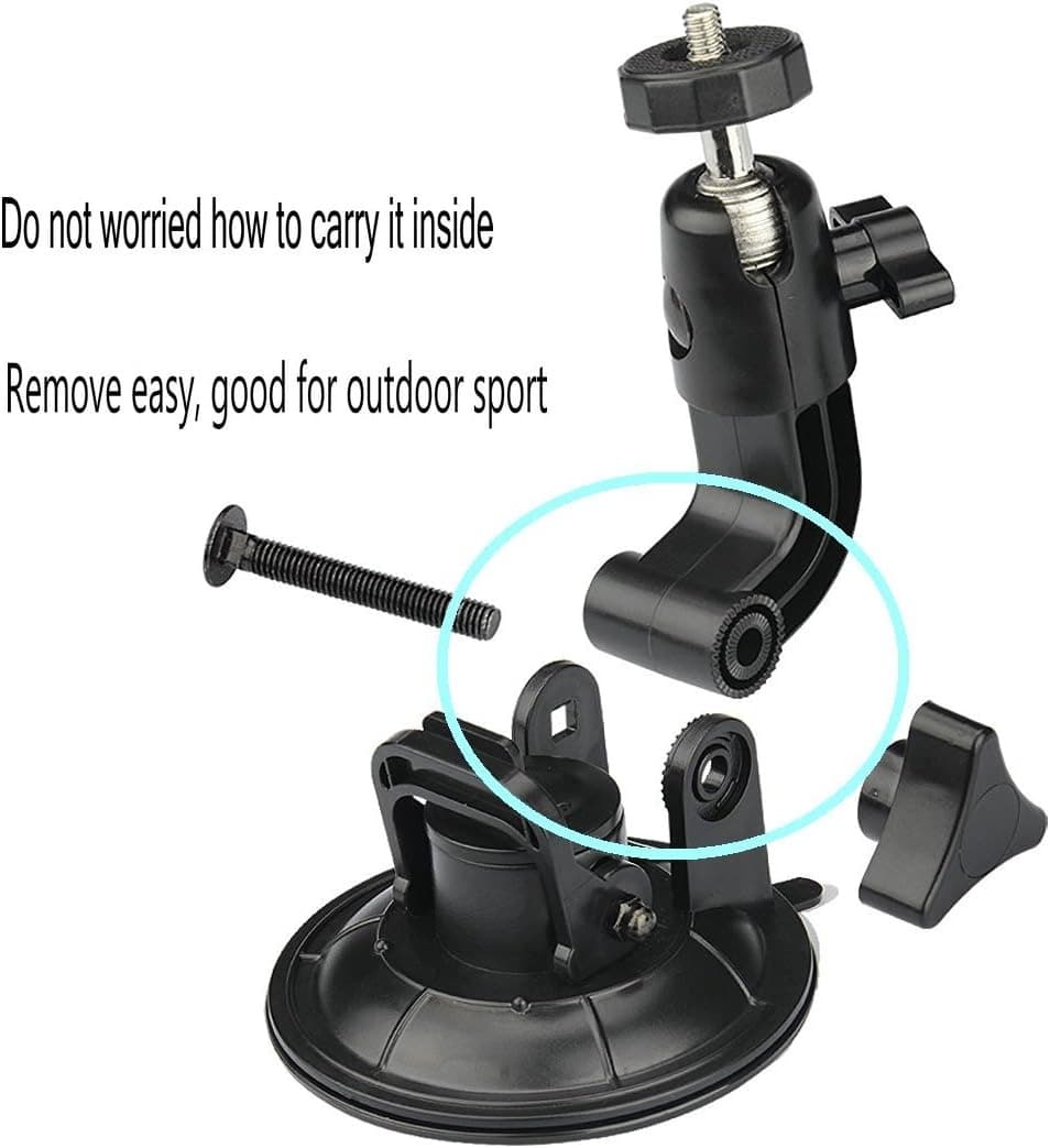 Suction Car Mount Holder For Action Camera And Mobile Phones view 3