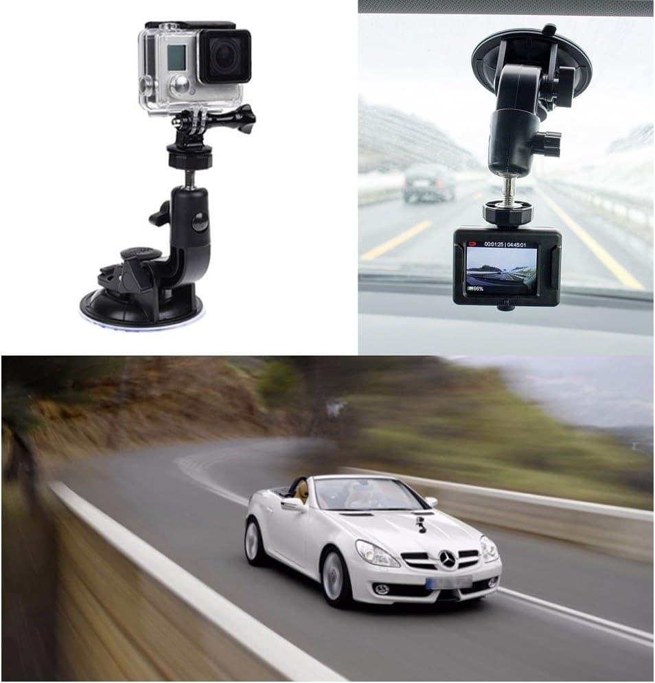 Suction Car Mount Holder For Action Camera And Mobile Phones view 4