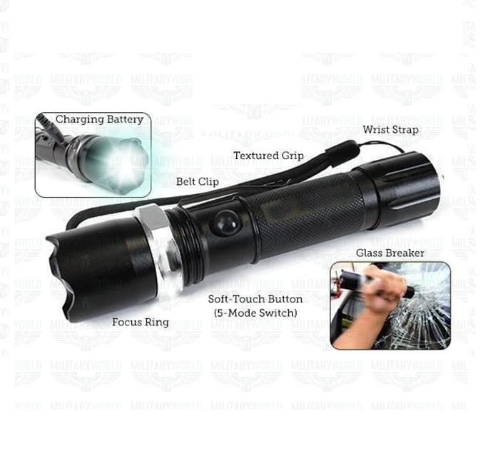 Swat Rechargeable Torch Light view 4