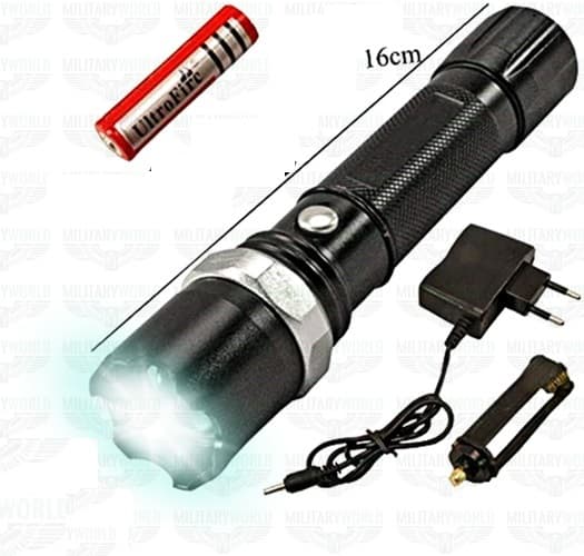 Swat Rechargeable Torch Light view 1