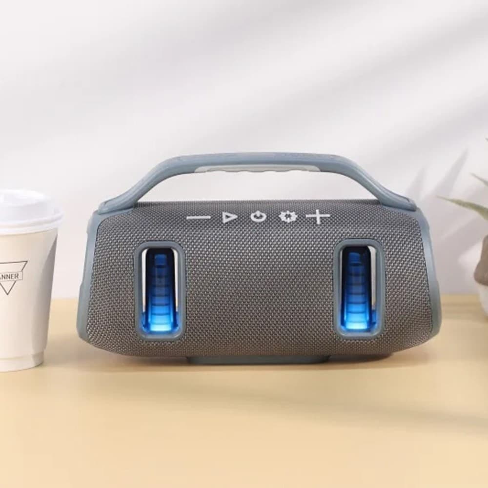 T&G TG694 Wireless Speaker Stereo Bass Waterproof Portable Fabric With LED RGB Light view 2