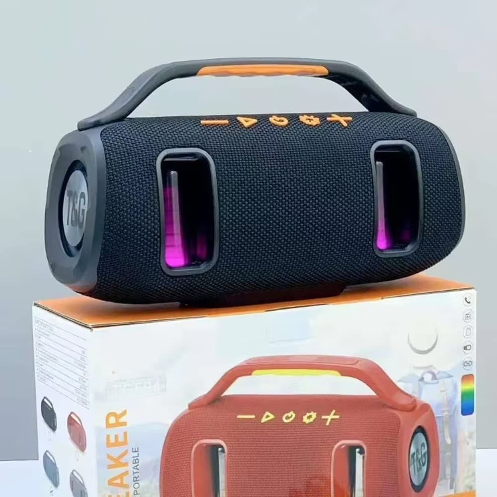 T&G TG694 Wireless Speaker Stereo Bass Waterproof Portable Fabric With LED RGB Light view 4