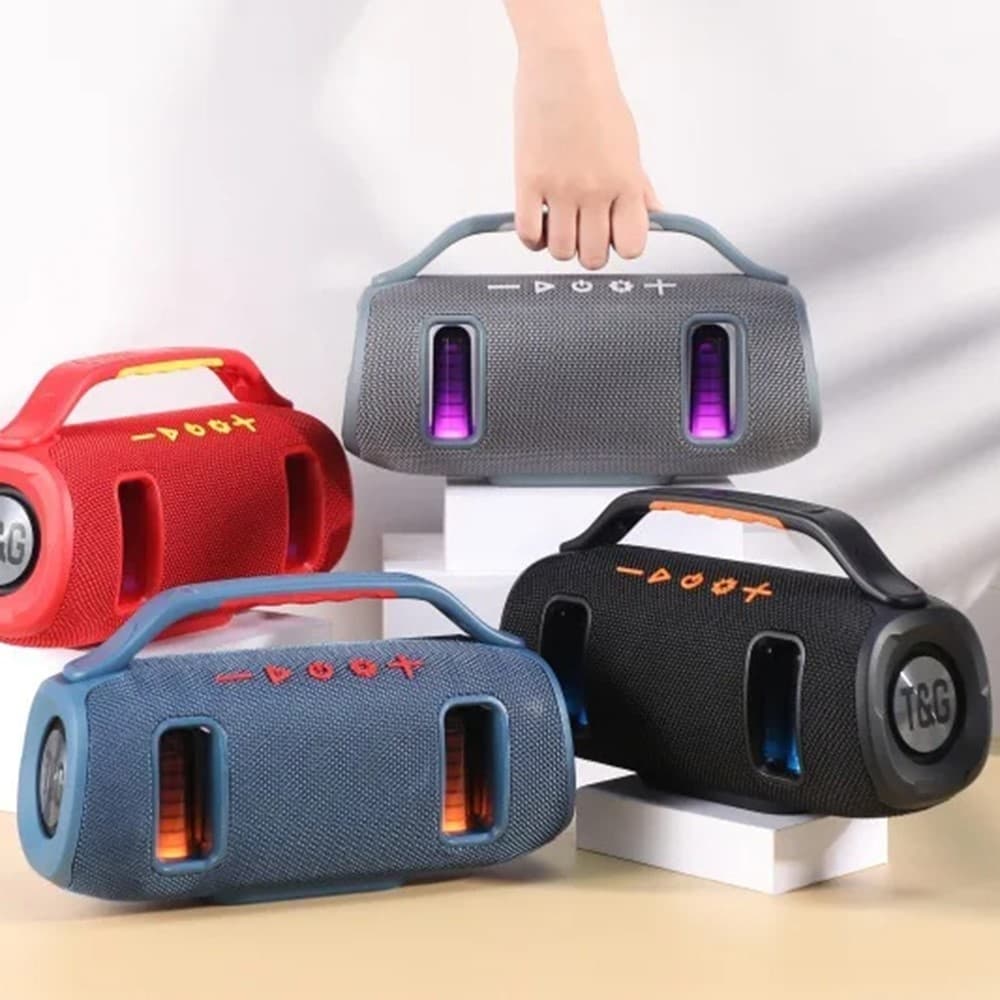 T&G TG694 Wireless Speaker Stereo Bass Waterproof Portable Fabric With LED RGB Light view 5