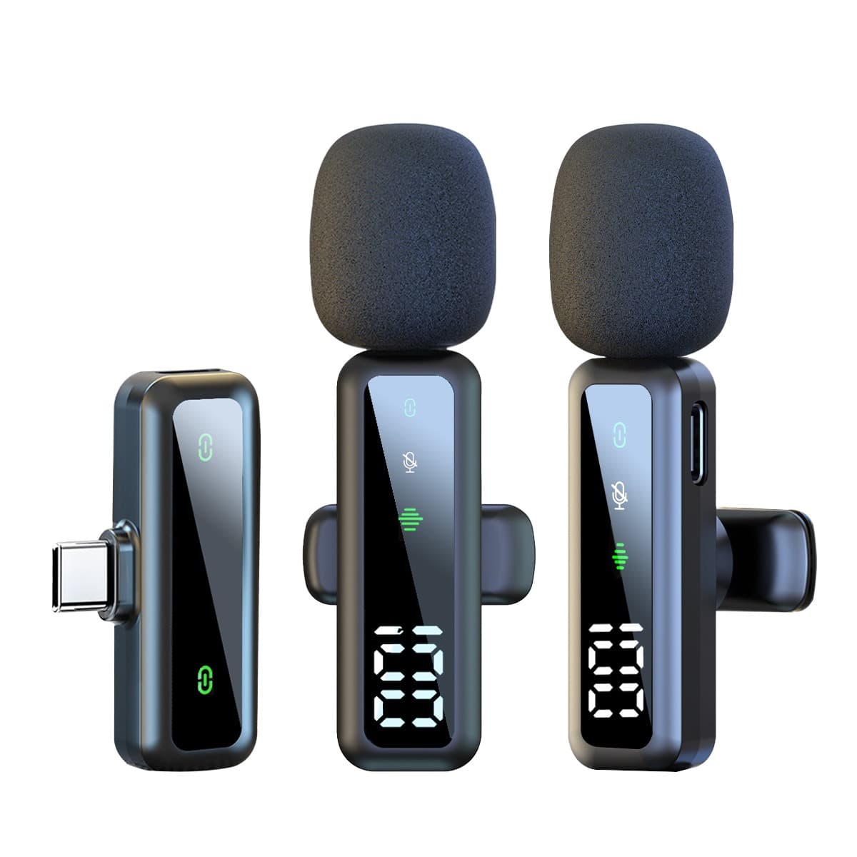T20 Wireless Dual Lavalier Type-C And Lightning Microphone With Noise Reduction view 4