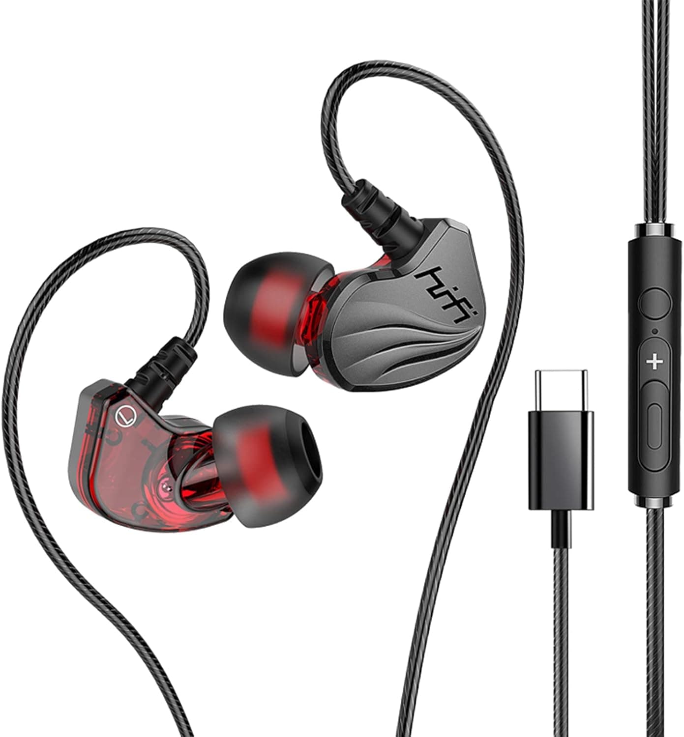 T2000 Type C In Ear Wired Earphone With Microphone For Music Gaming view 1