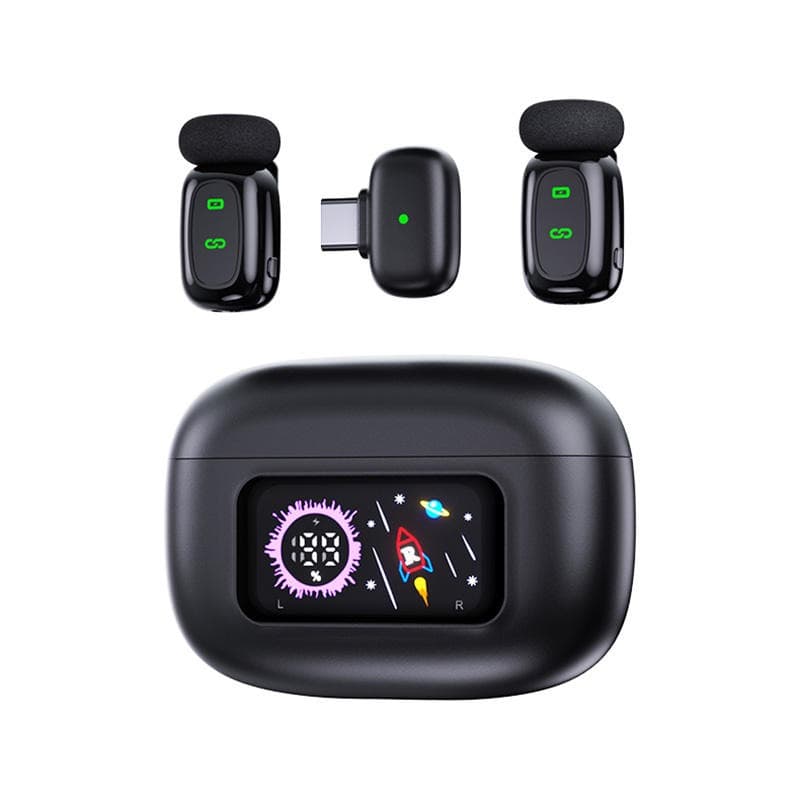 T80 Wireless Microphone With Charging Case Plug & Play view 2