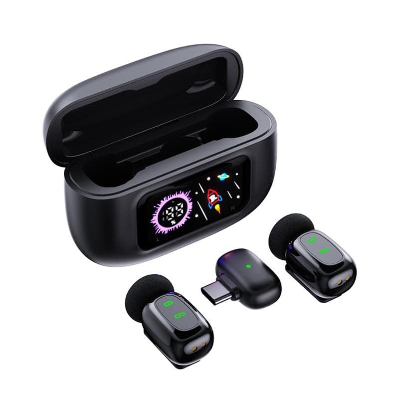 T80 Wireless Microphone With Charging Case Plug & Play view 1