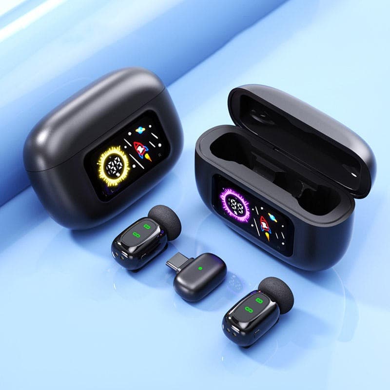 T80 Wireless Microphone With Charging Case Plug & Play view 3