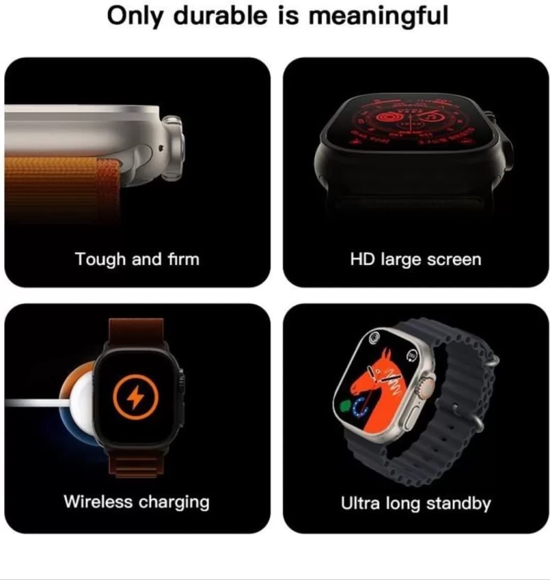 T800 Ultra Watch Smartwatch 1.9 HD Display Bluetooth Calling SmartWatch view 3