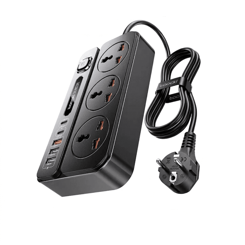 Toocki C36 8 In 1 Universal Power Strip 2500W AC & 32W GaN Fast Charger view 1