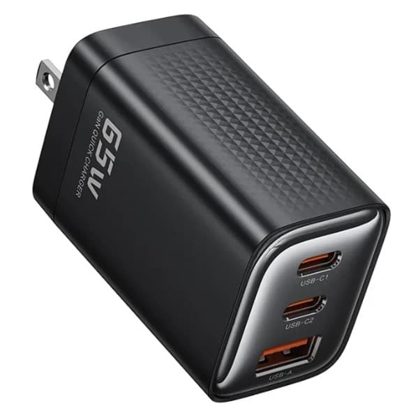 Toocki RX01 65W GaN Fast Charger 3-Port USB-C/A PD 3.0 & QC 4.0 Adapter view 1