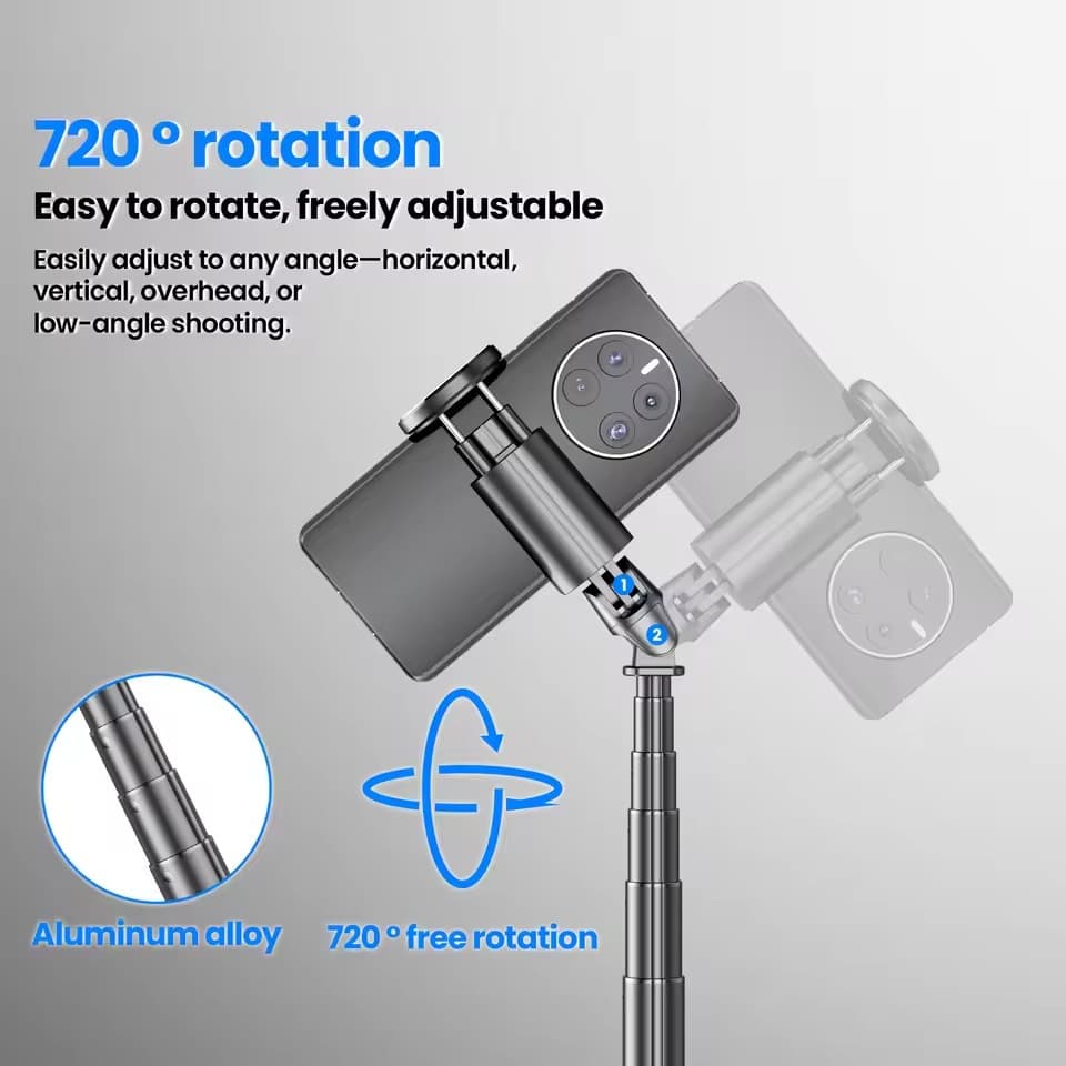 TT01 70-Inch Portable Auto Pop-Up Tripod With Bluetooth Remote view 6