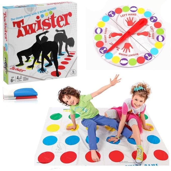 Twister Classic Fun Body Movement Board Game view 1
