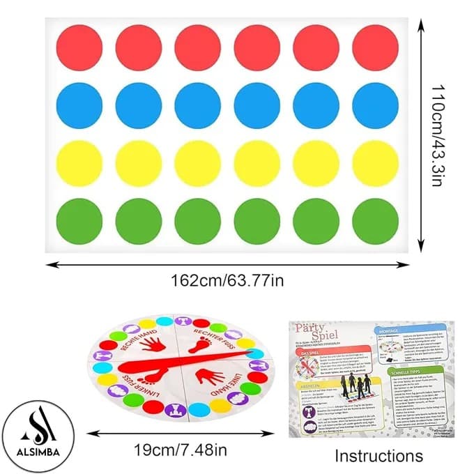 Twister Classic Fun Body Movement Board Game view 4