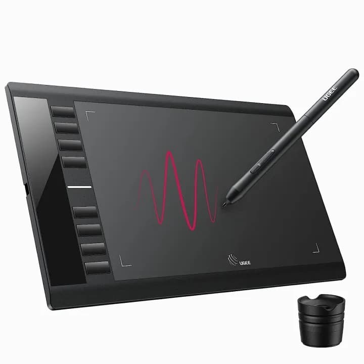 UGEE M708 V3 Digital Drawing Tablet 10 x 6 Inches Large Graphics Tablet view 1