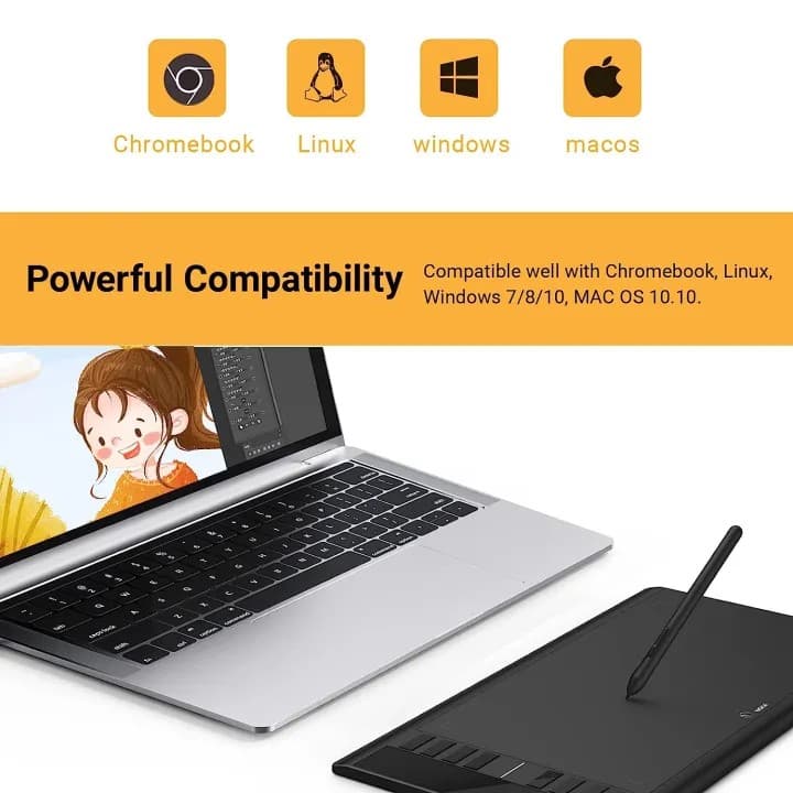 UGEE M708 V3 Digital Drawing Tablet 10 x 6 Inches Large Graphics Tablet view 6