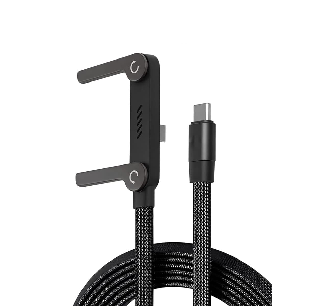 Ugetus 240 Watt Charging Cable USB-C To C Cable With Built-in Foldable Phone Stand view 1