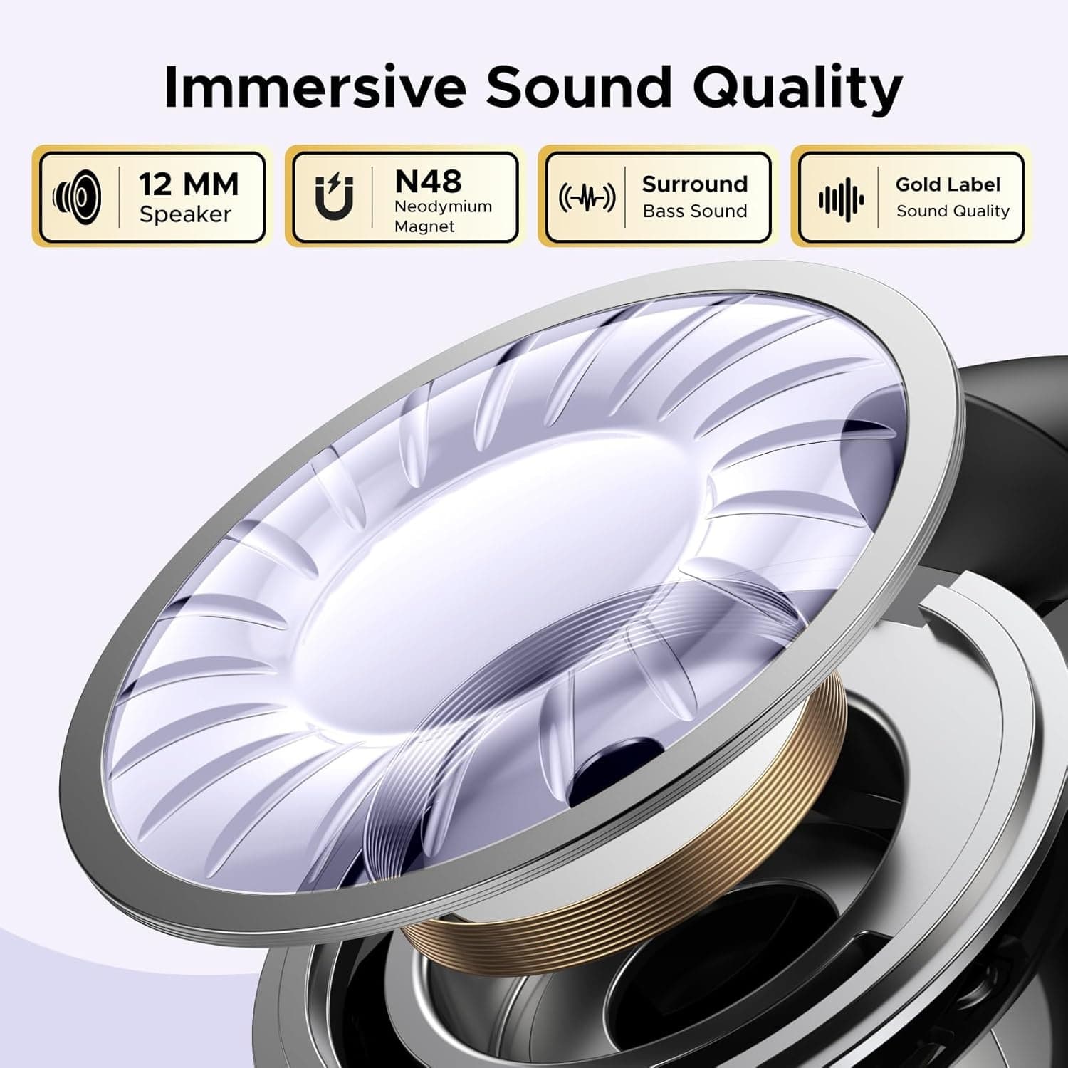 UGREEN 45785 Hi Tune S3 Open-Ear Clip-on Bluetooth Headphones Spatial Audio & AI Noise Canceling Earbuds view 3