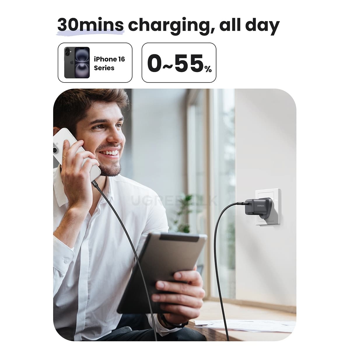 UGREEN X513 30W Type-C GaN Fast Charger view 3