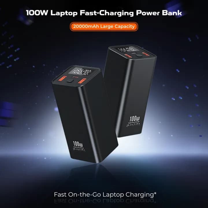 Ultima 20K Ultra Max 100W 20000mAh Power Bank - Full Metal Body, LED Display, PD & QC 3.0 view 5