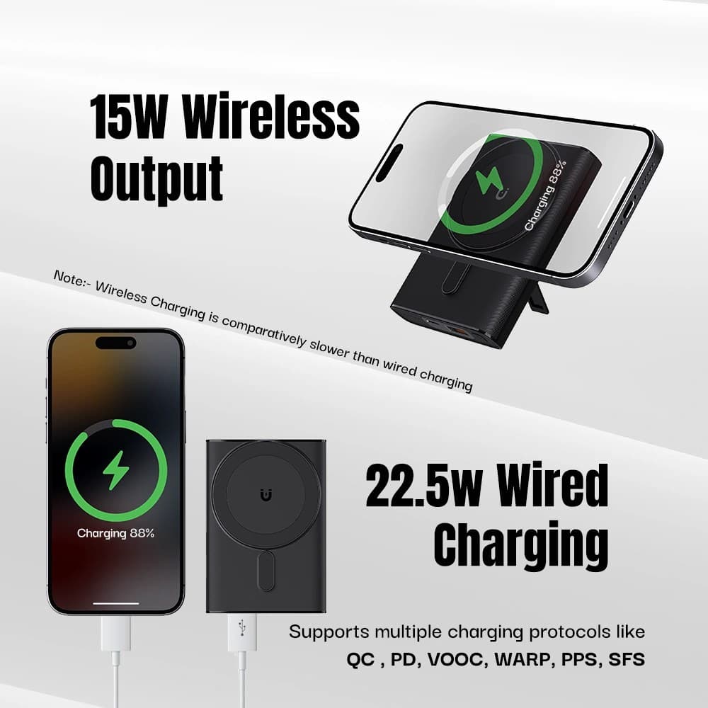 Ultima Boost 10K Mini 10000mAh Wireless Sleek And Compact Powerbank view 2