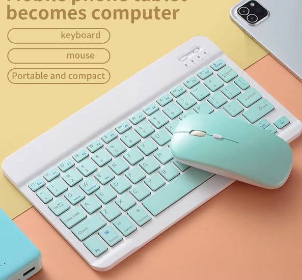 Ultra Slim Rechargeable Wireless Bluetooth Keyboard And Mouse Combo view 2