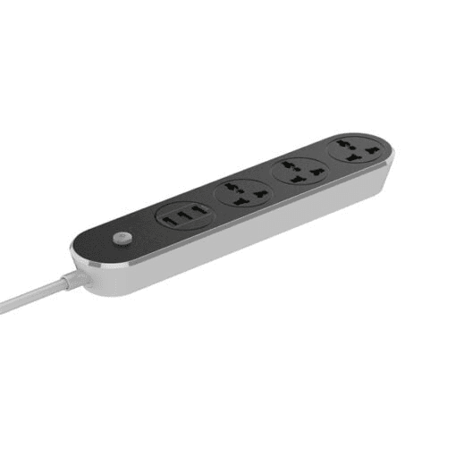 Universal Power Strip Multiplug 3 AC Outlets + 3 USB Charging Ports view 3