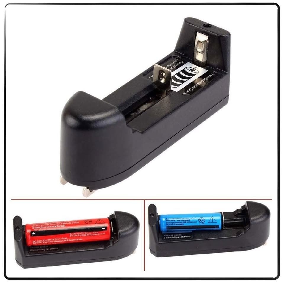 Universal Single Slot Li Ion Battery Charger For 18650 view 1