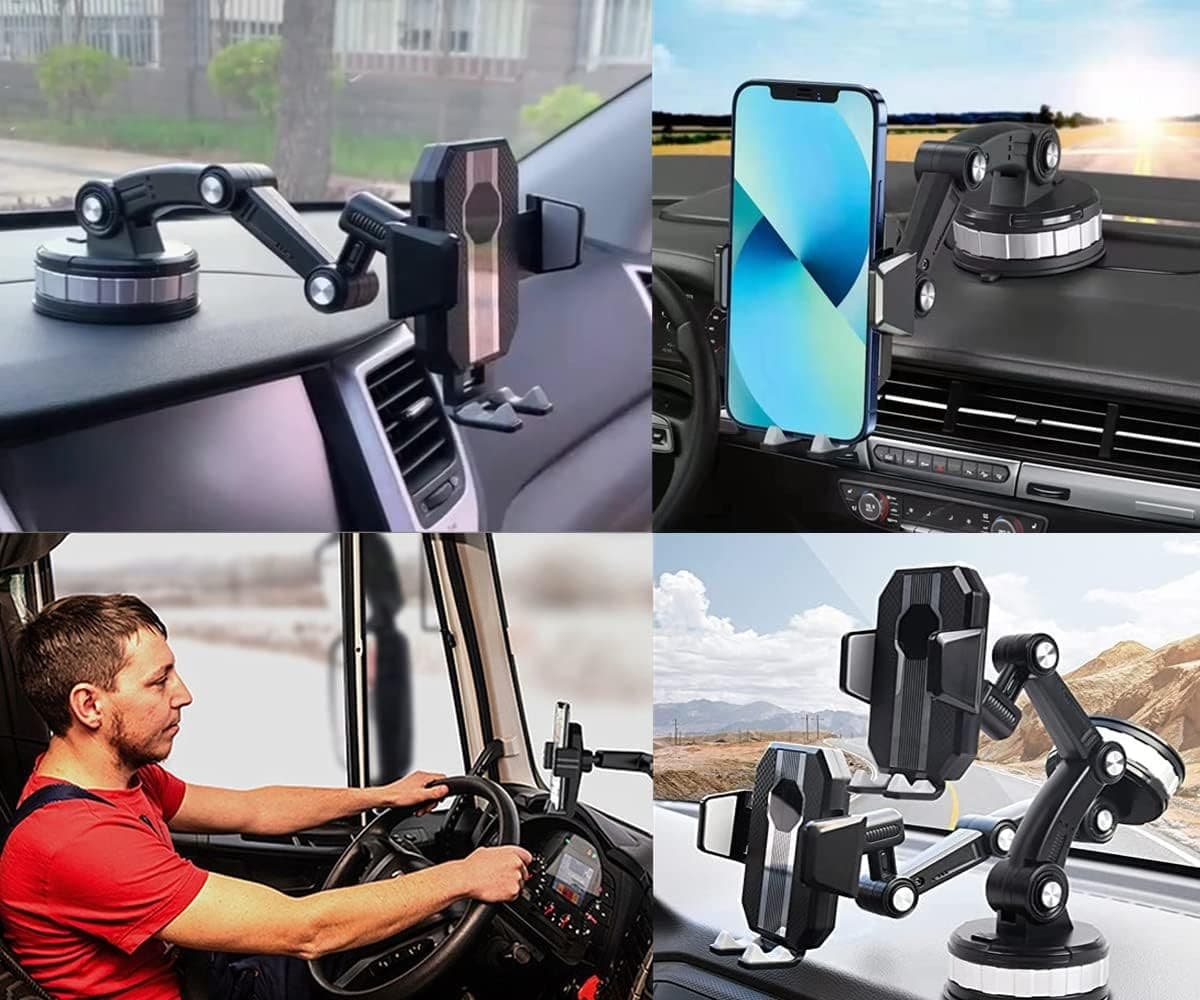 Universal Strong Suction Mobile Phone Car Stand Holder For Dashboard Window view 3