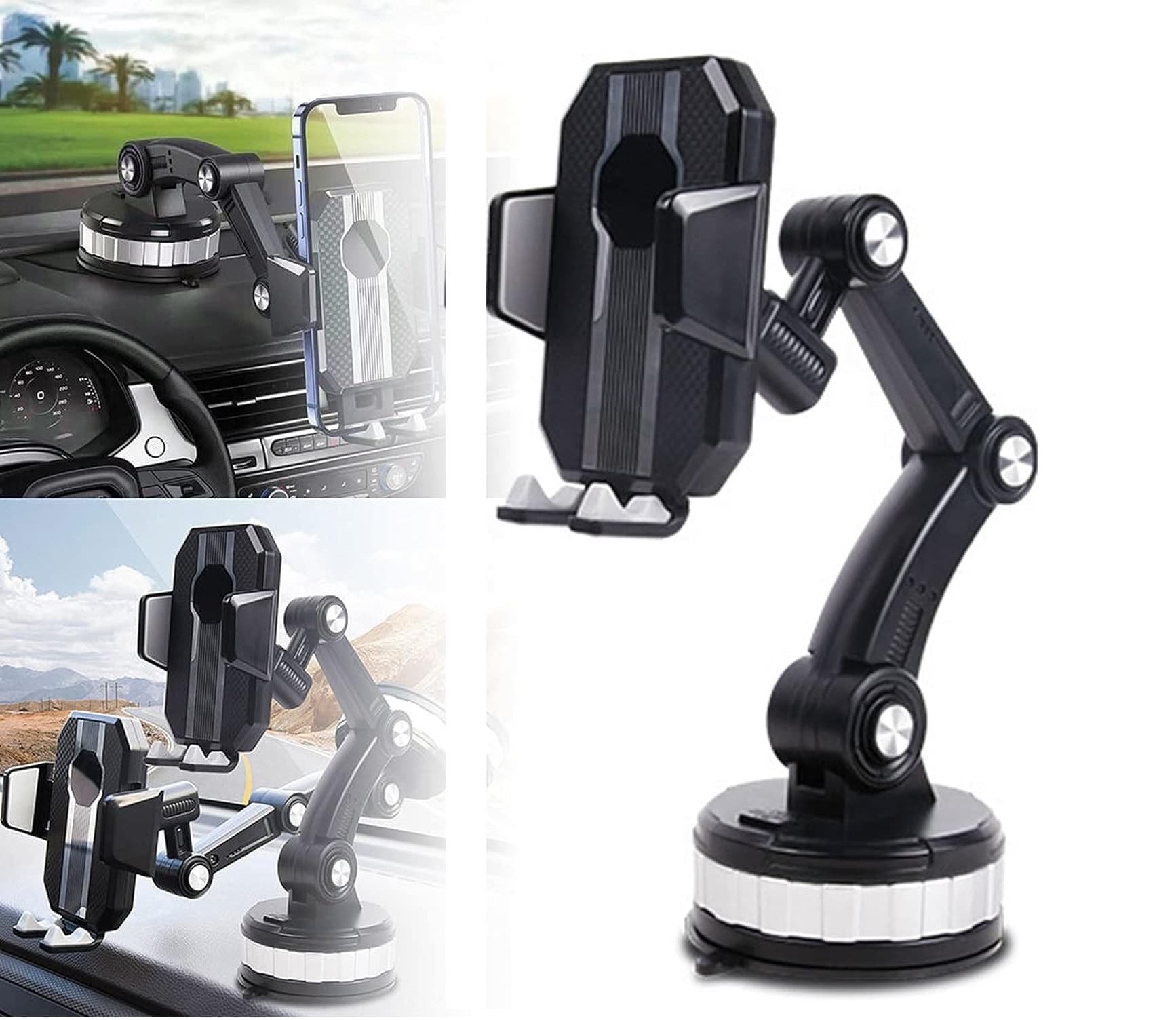 Universal Strong Suction Mobile Phone Car Stand Holder For Dashboard Window view 1