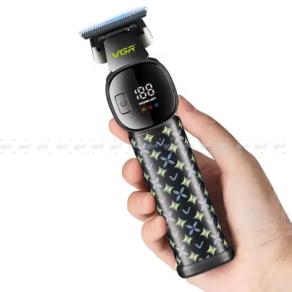 VGR V-185 Hair Cutting Machine Cordless LED Display Professional Trimmer for Men view 2