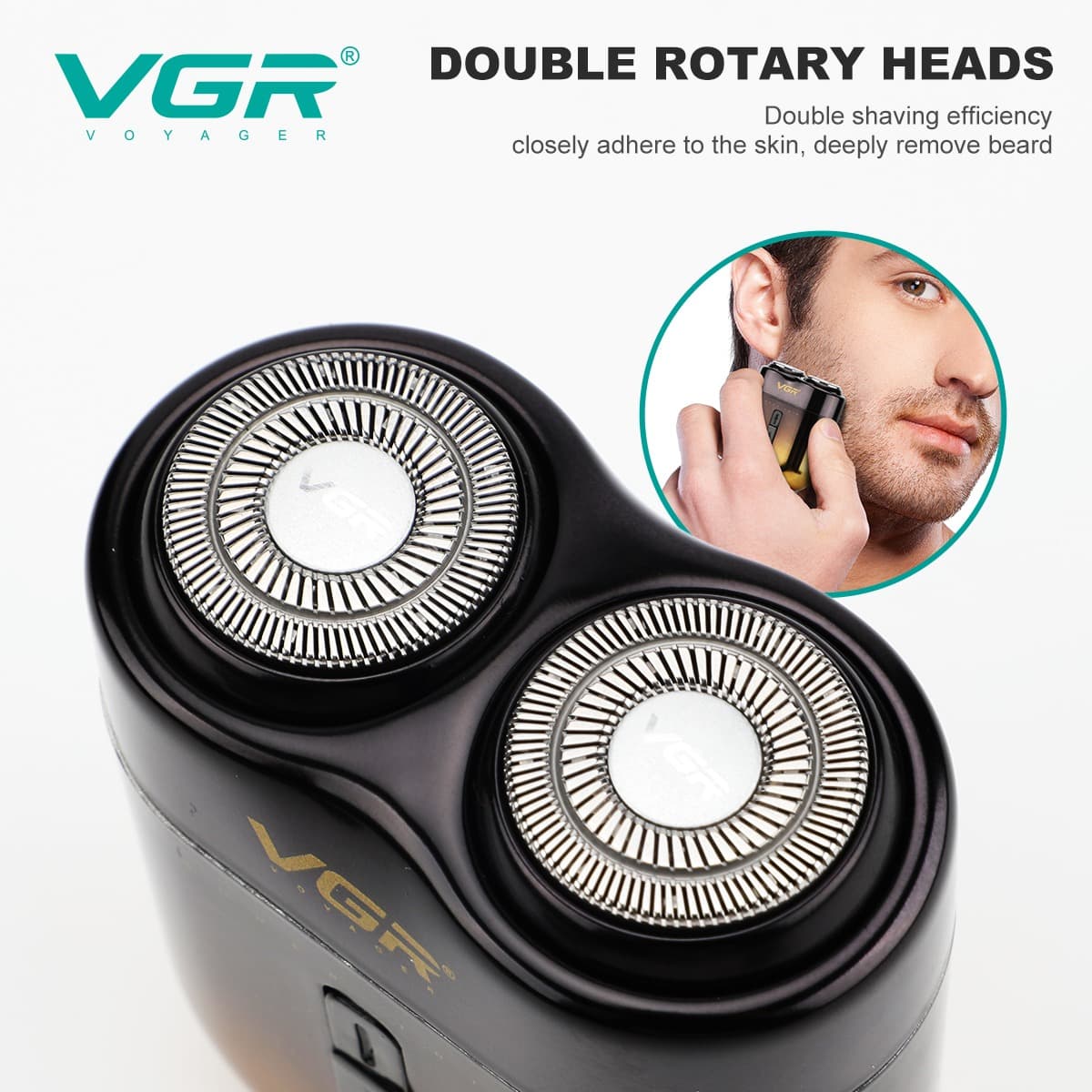 VGR V-348 Professional Rotary Men’s Shaver view 3