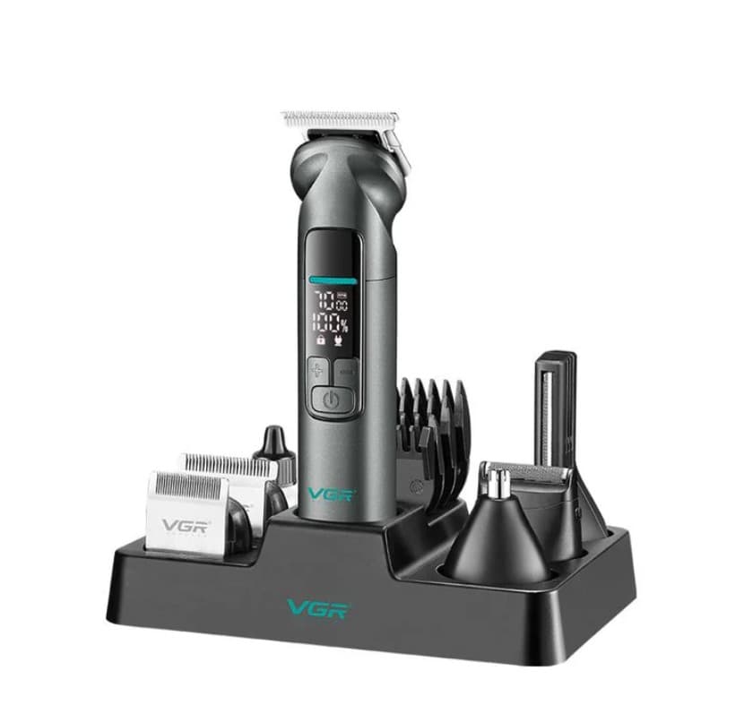 VGR V096 Professional Grooming Kit for Men 14-in-1 Metal Design IPX7 Waterproof view 1
