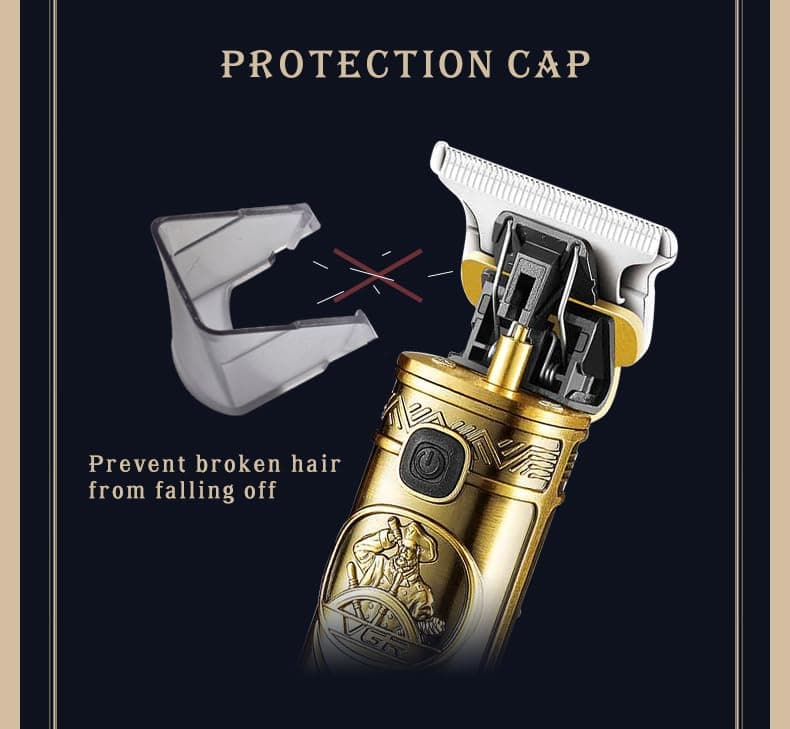 VGR V097 Professional Metal Body Cordless Hair Trimmer LED Display view 2